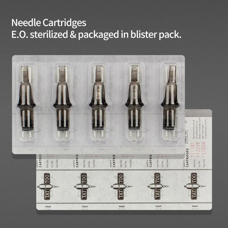 Cartridge Tattoo Needles RL RS RM M1 Disposable Sterilized Safety Tattoo Needle for Cartridge Machines Grips