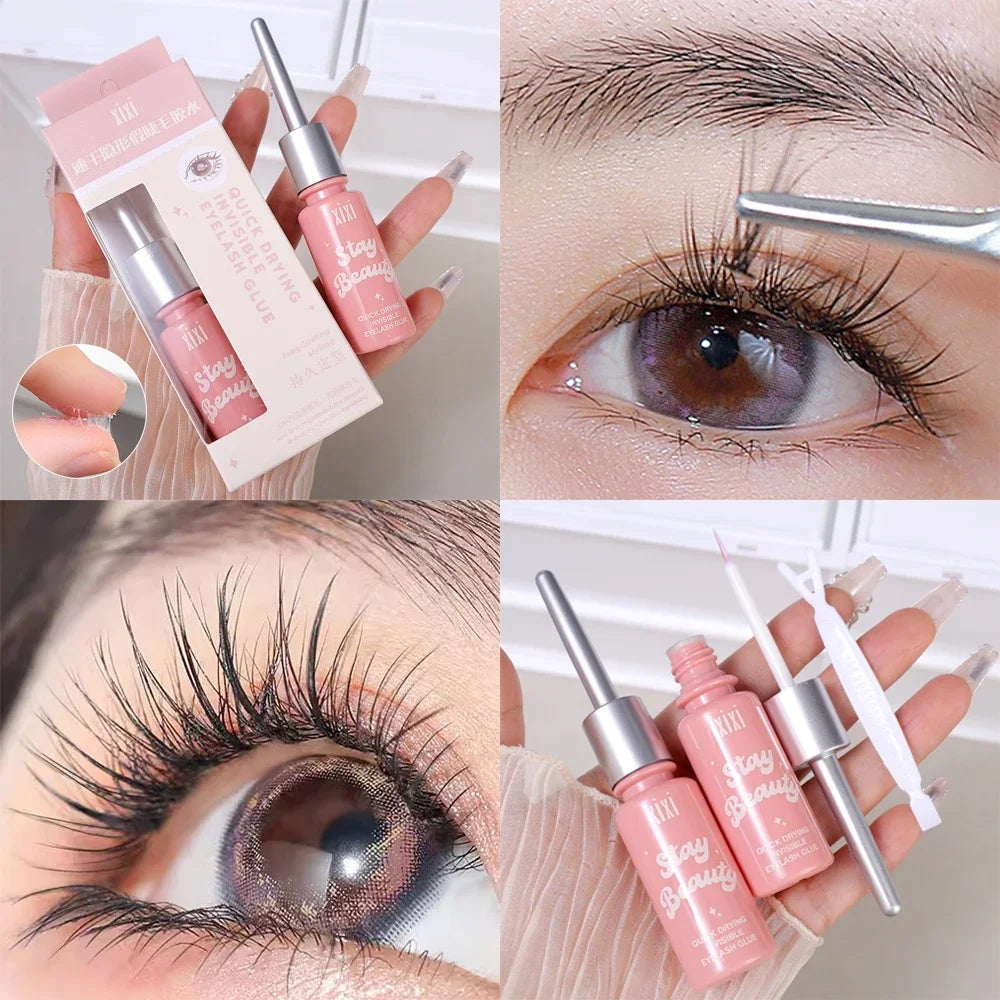 Quick Dry Invisible False Eyelash Glue Styling Transparent Natural Fake Eyelashes Extension Glue Self Adhesive Waterproof Makeup