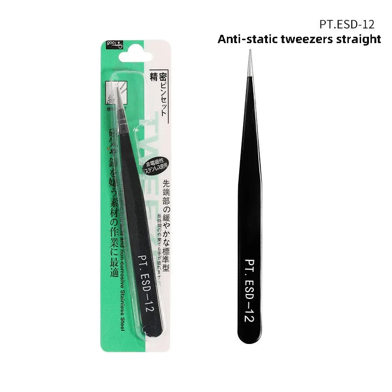 1pcs Lash Tweezers Set False Eyelash Extension Clip Pliers Eyebrow Tweezers for Hair Nail Art Soldering Lash Tongs Makeup Tools