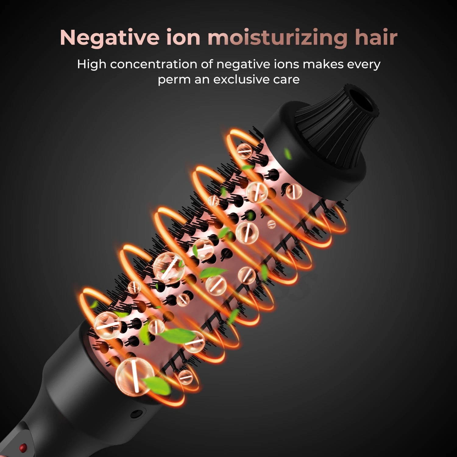 Heated Hair Styling Brush Ceramic Curling Iron Multi functional Hair Styling Appliances Brush for Women Hair Volumizing Comb