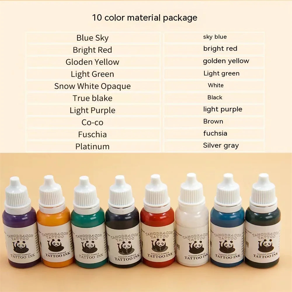 5ml Tattoo Ink Pigment Body Art Beauty Paints Makeup Tattoo Supplies Semi-permanent Eyebrow for Body Art Paint