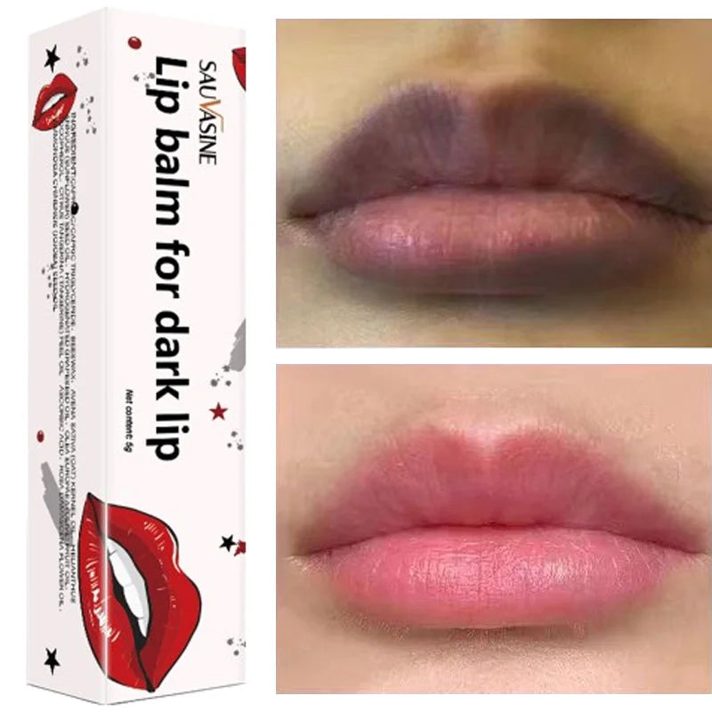 Lip Balm For Remove Dark Lip Moisturizing Lightening Melanin Whitening Plumper Extreme Gloss Pink Lips Skin Care For Men Women