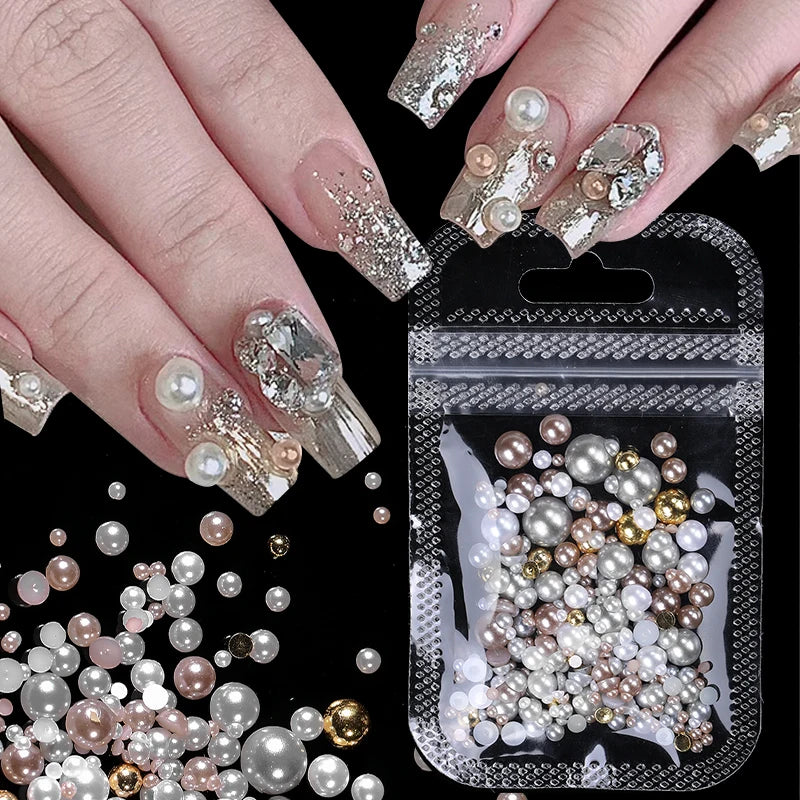 Pearl Nail Art-Glamouress