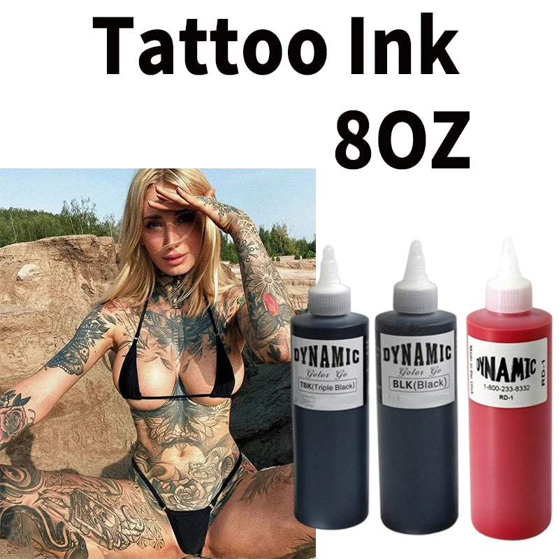 NEW Dynamic 8 color 240ml Tattoo Ink Permanent Makeup Pigment Microblading Ink Body Art Paints Natural lips eyeliner Tattoo