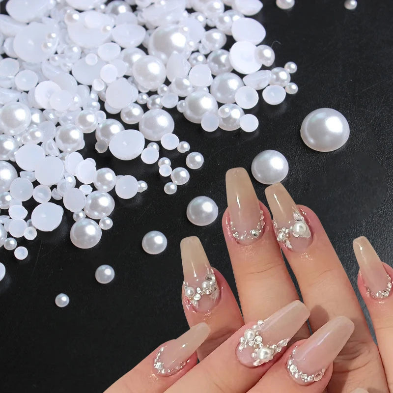 Pearl Nail Art-Glamouress