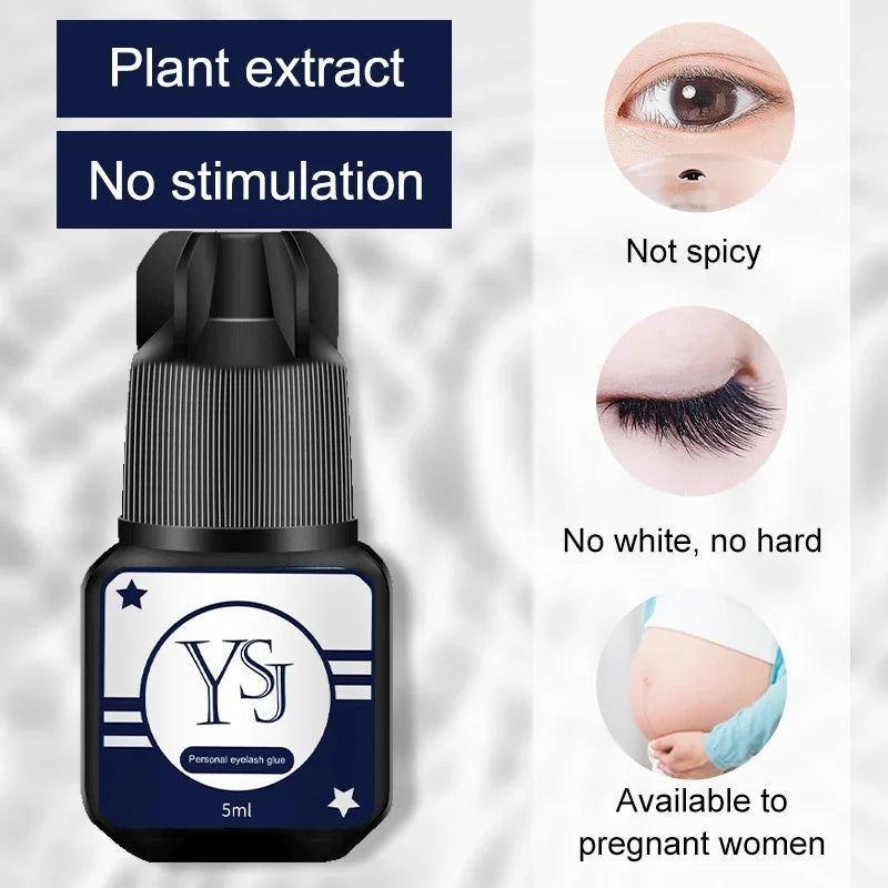 Waterproof Eyelashes Extension Glue Long Lasting Grafting Lashes Glue Quick Drying Adhesive Black Glue No Irritant Makeup Tools