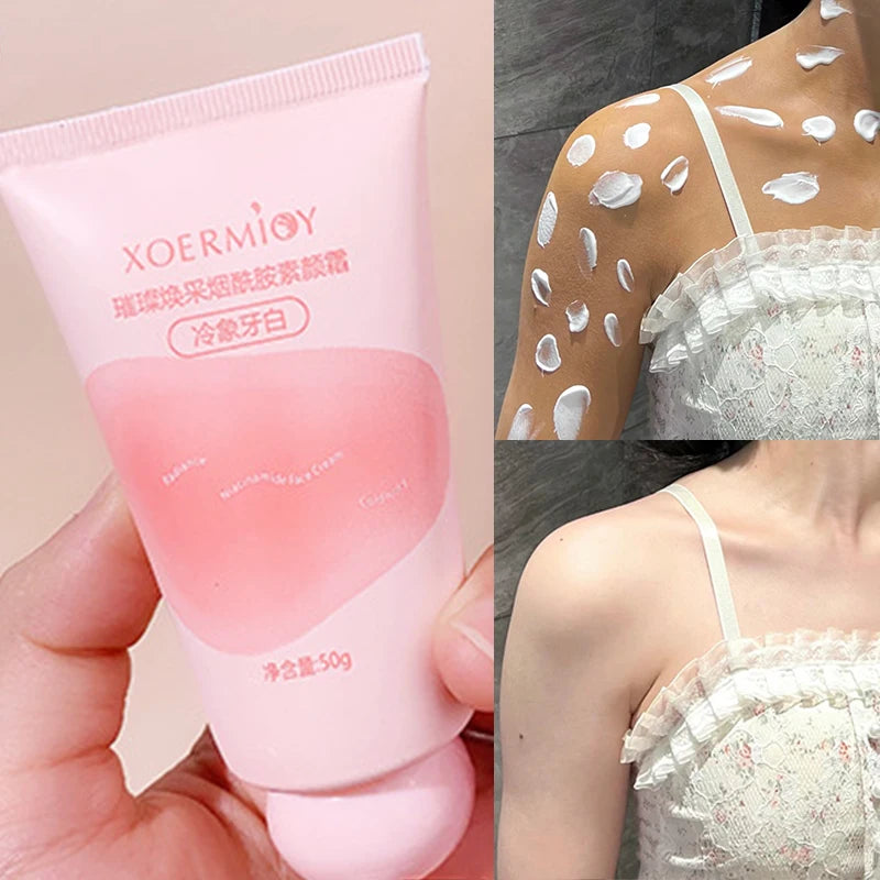 Whitening Body Makeup Cream Long Lasting Brighten Moisturizing Cover Melanin Dark Spots Corrector Underarm Legs Knee Body Lotion