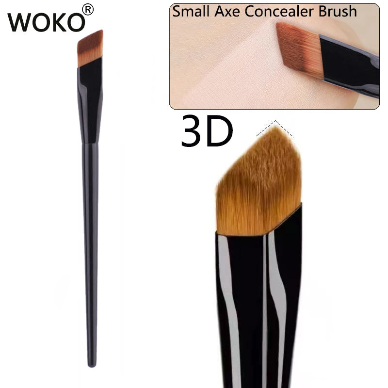 Small Axe Concealer Brush 3D Three-dimensional Ridge Double Slope Surface Concealer Makeup Brush Spot Acne Concealer Makeup Tool