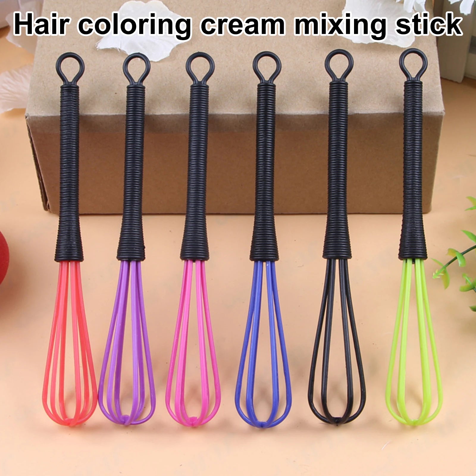 Professional Plastic Hairdressing Cream Whisk Hair Color Mixer Stirrer Hair Dyeing Brush Salon Styling Tools Barber Accessories