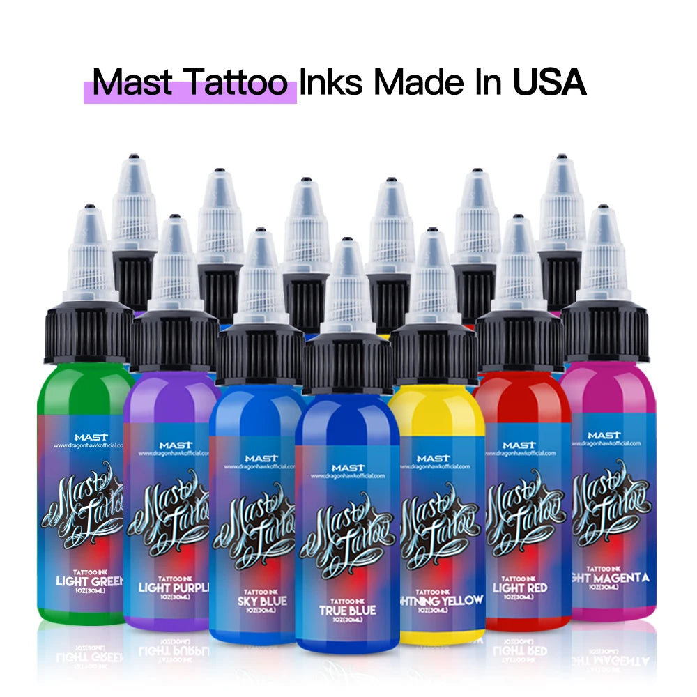 MAST Tattoo 32 Colors 30ml Professional Natural Plant Tattoo Ink For Tattoo Artist Body Art Permanent Pigment Safe Non-toxicw