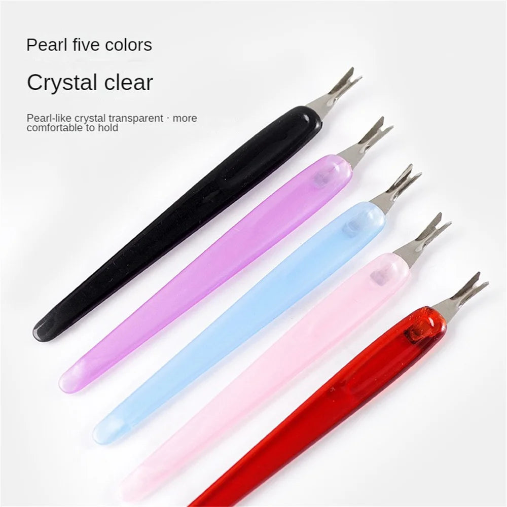 5/10pcs Nail Art Dead Skin Remover Fork Cuticle Nipper Pusher Trimmer Stainless Steel Pedicure Manicure Care Nail Tools Parts