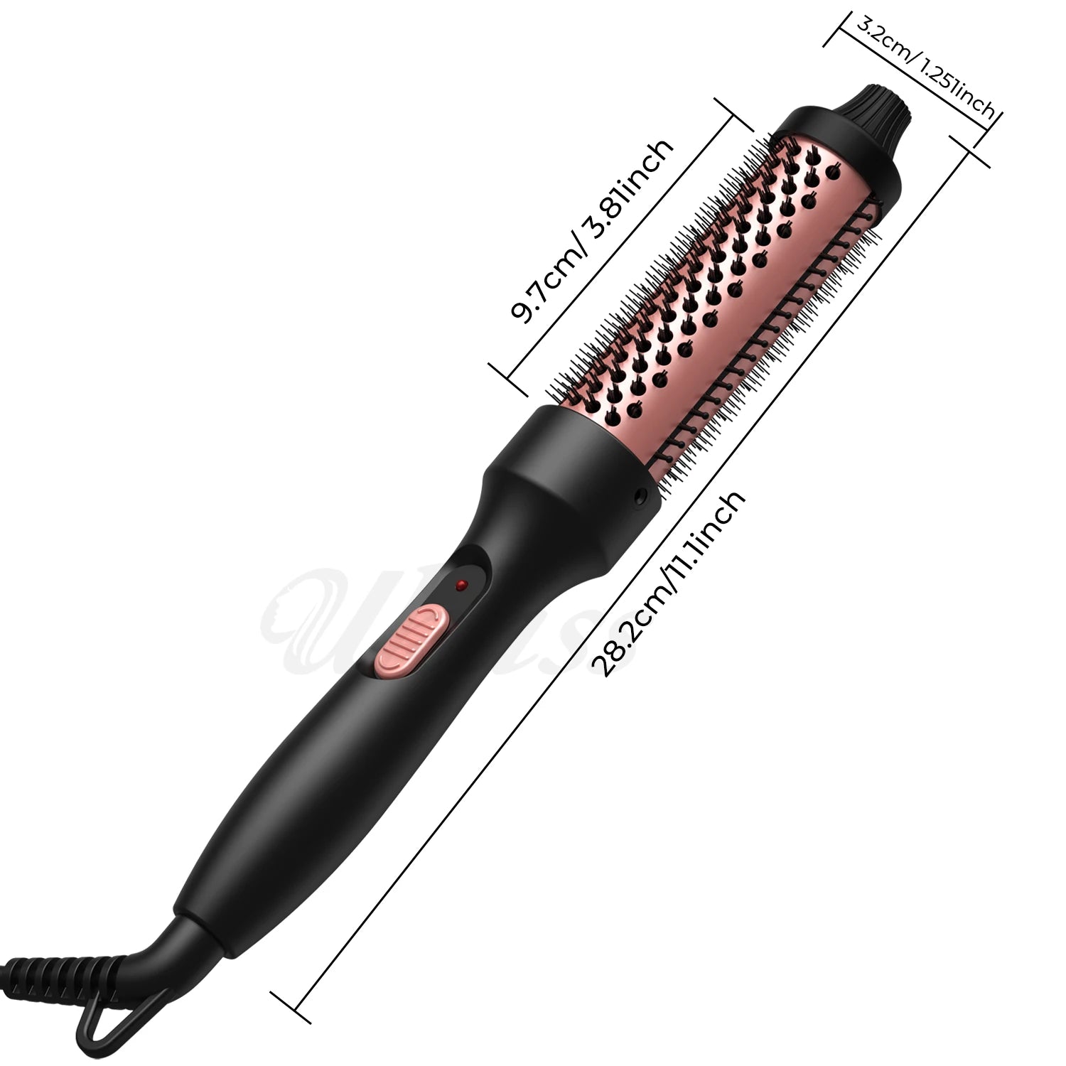 Heated Hair Styling Brush Ceramic Curling Iron Multi functional Hair Styling Appliances Brush for Women Hair Volumizing Comb