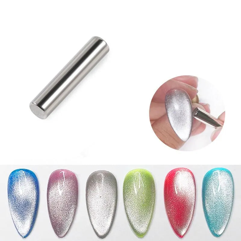 4Pcs Multi Functional Nail Art Magnet Stone Pattern Absorbing Nail Gel Crystal Magnetic Bar Nail Enhancement Tool