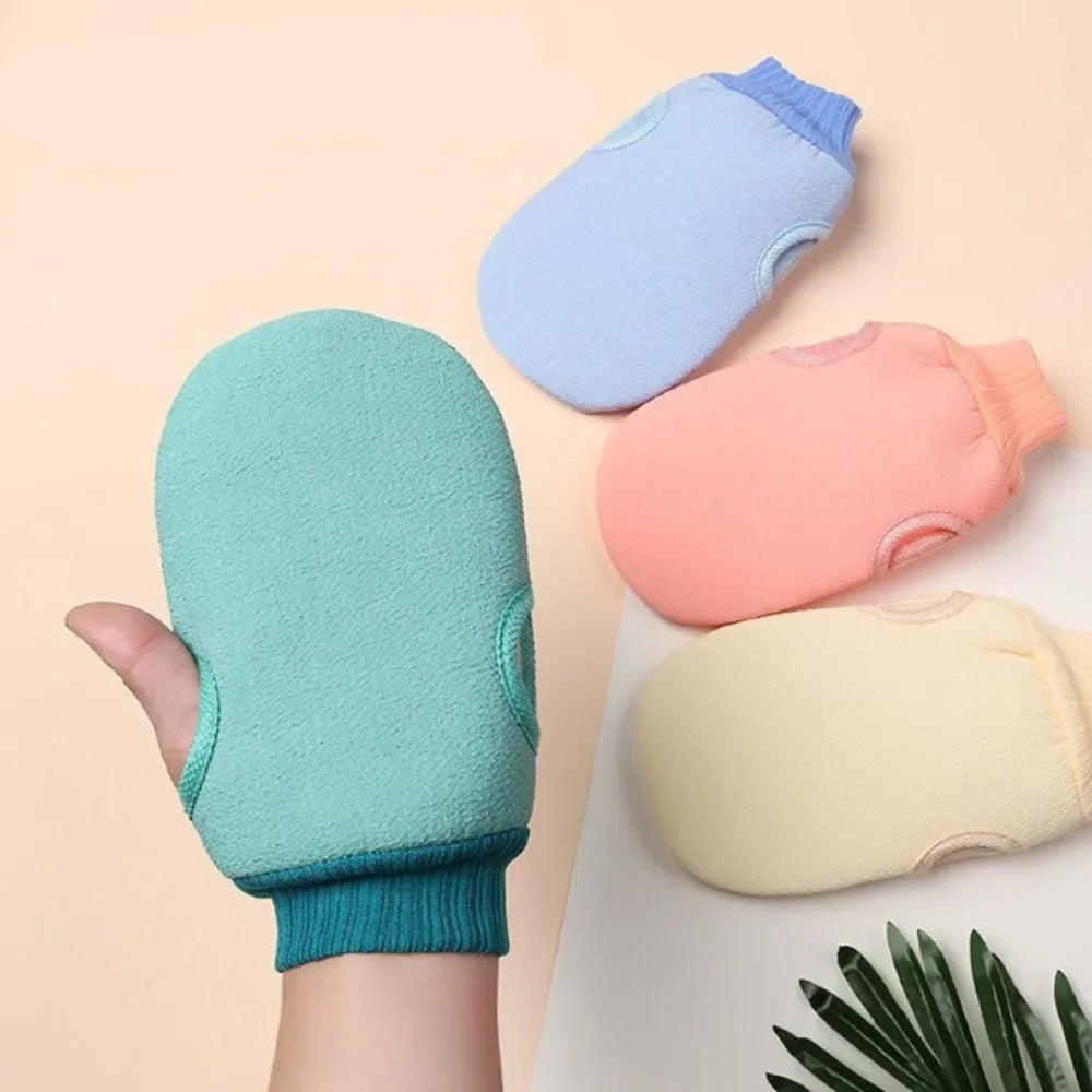 1PC Body Clean Bath Glove Aponge Shower Scrub Glove Exfoliating Facial Massage Mitt Removal Peeling Glove Bath Supplies