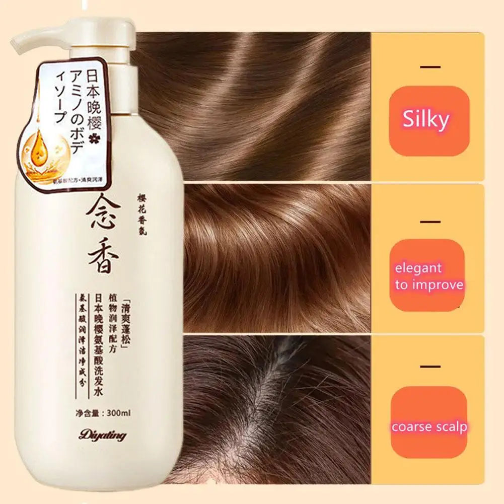 Amino Acid Fragrant Japanese Shampoo 300ML Japanese Conditioner & Body Japan Shampoo Wash, Hair Care Shampoo Evening