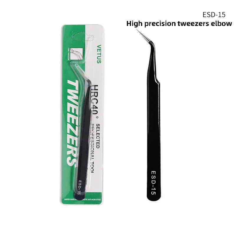 1pcs Lash Tweezers Set False Eyelash Extension Clip Pliers Eyebrow Tweezers for Hair Nail Art Soldering Lash Tongs Makeup Tools