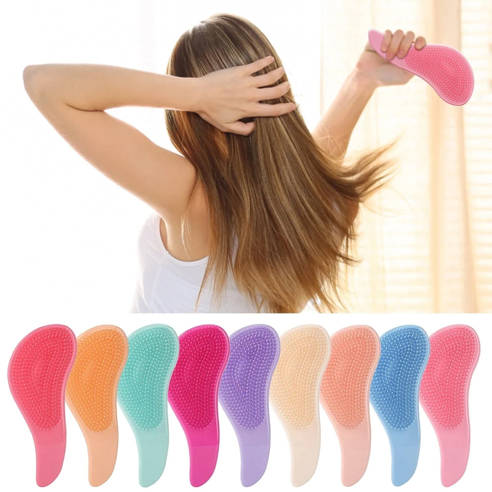 Magic Detangling Comb Anti-static Massage Hair Brush Tangle Detangle Air Cushion Hair Brush Comb Salon Barber Hair Styling Tools