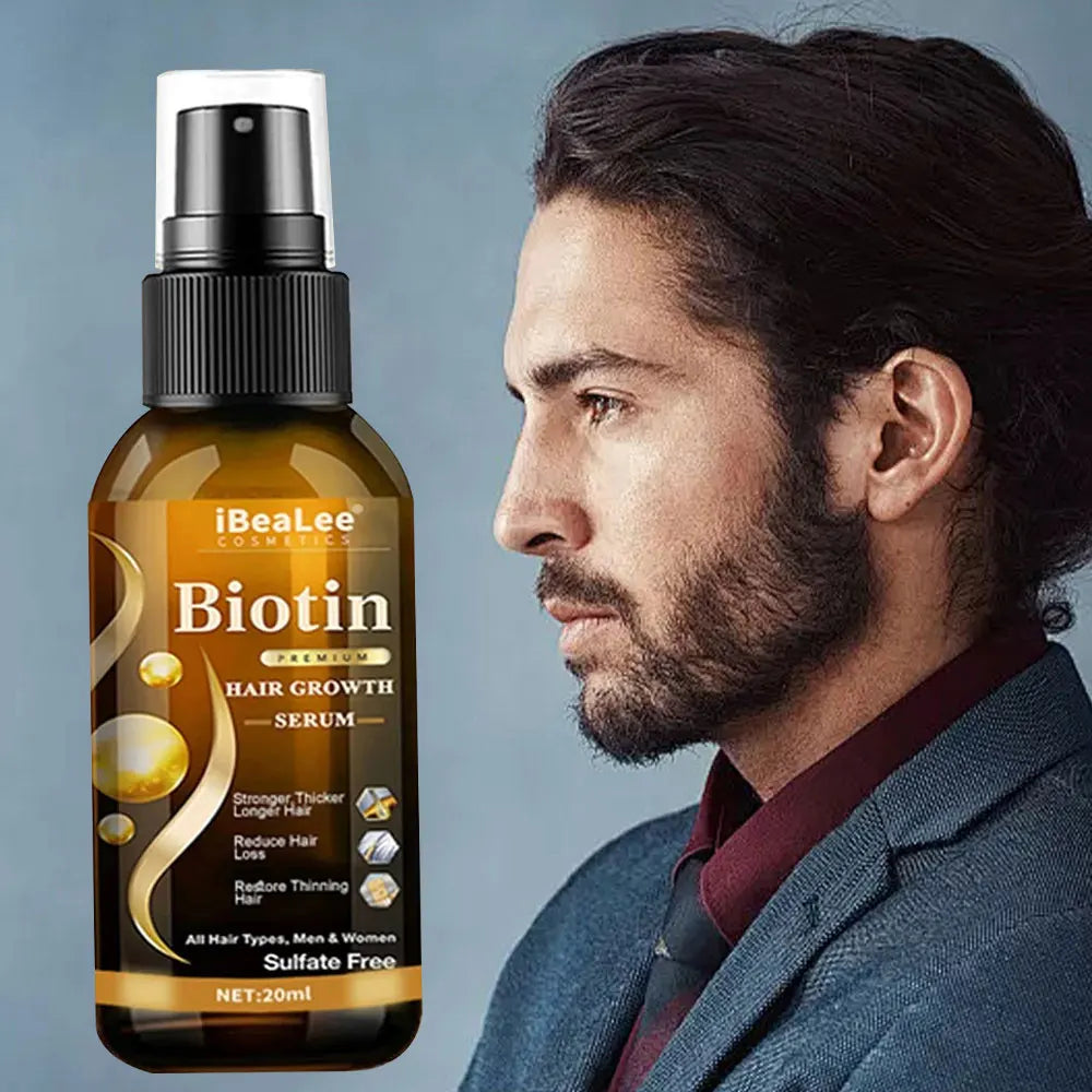 Hair Growth Products Biotin Fast Growing Hair Care Essential Oils Anti Hair Loss Spray Scalp Treatment For Men Women