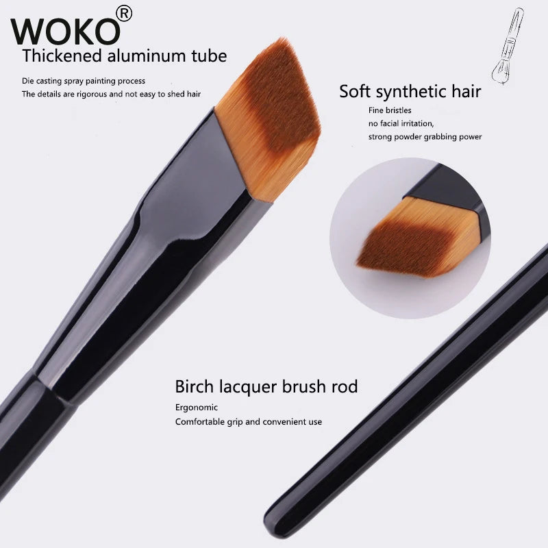 Small Axe Concealer Brush 3D Three-dimensional Ridge Double Slope Surface Concealer Makeup Brush Spot Acne Concealer Makeup Tool