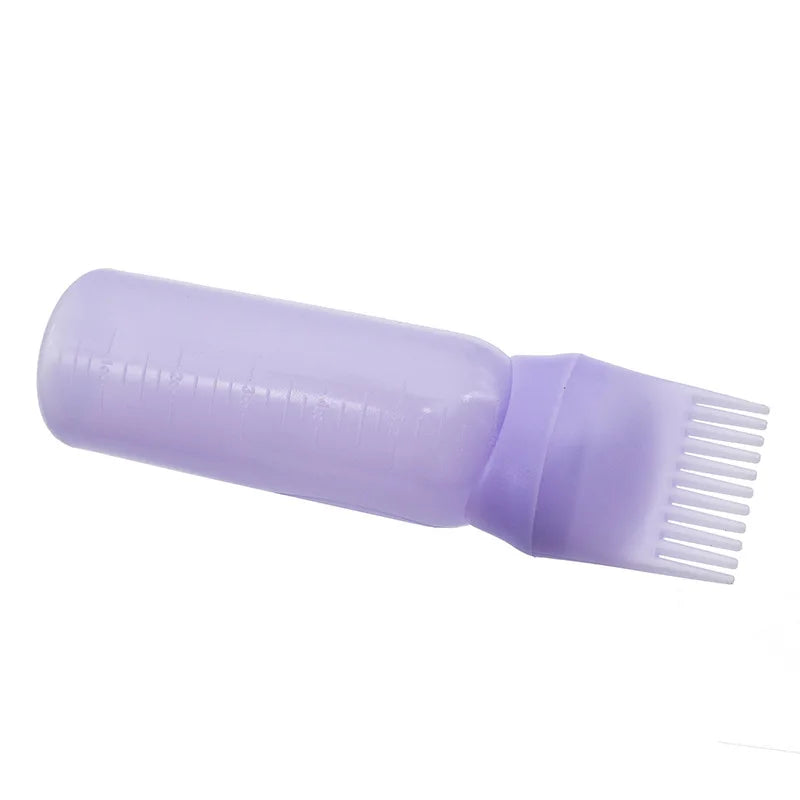 3 Colors Dyeing Shampoo Bottle Oil Comb Hair Dye Applicator Brush Bottles Hair Dye Bottle Applicator Hair Salon Styling Tools