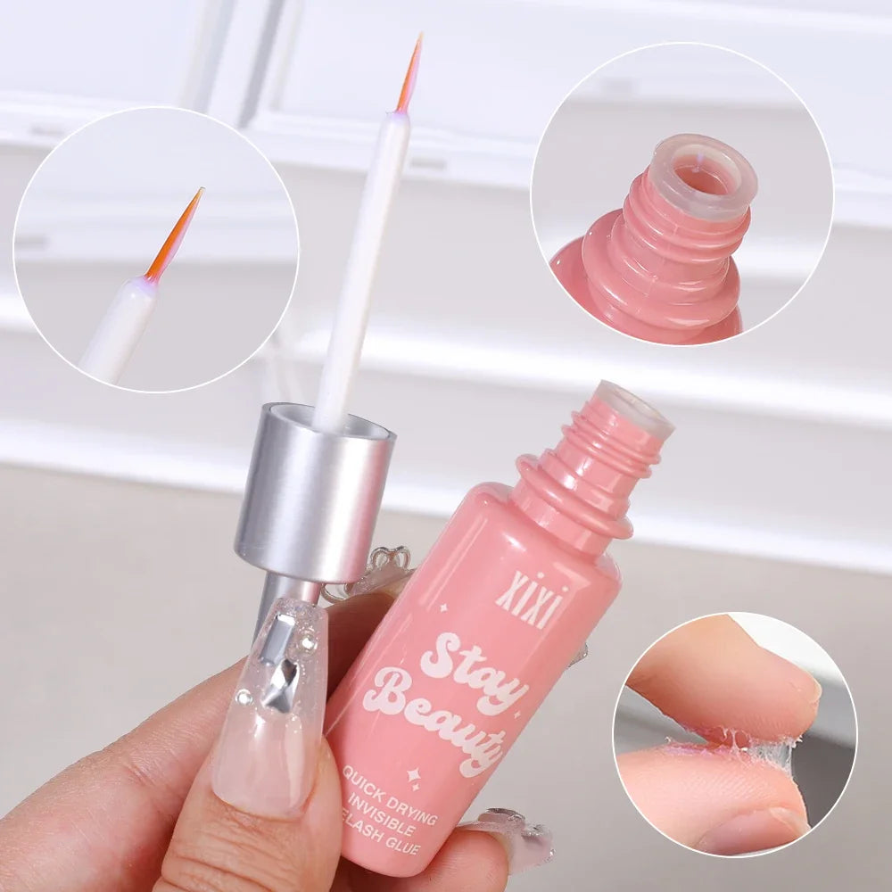 Quick Dry Invisible False Eyelash Glue Styling Transparent Natural Fake Eyelashes Extension Glue Self Adhesive Waterproof Makeup